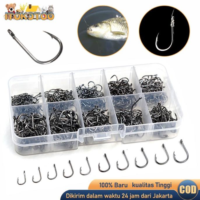 Kail Pancing Set 300pcs 600pcs Mata Kail Pancing Aneka Fishing Hook