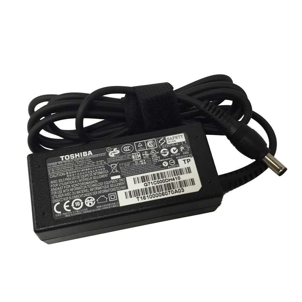 ADAPTOR CHARGER LAPTOP TOSHIBA 19V 2.37A ORIGINAL TOSHIBA PORTEGE T210 SERIES FREE KABEL POWER