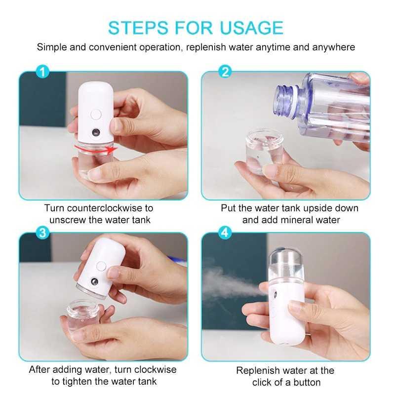 Nano Spray Mini Moisturizing Cooler Facial Spray Machine - W-718B