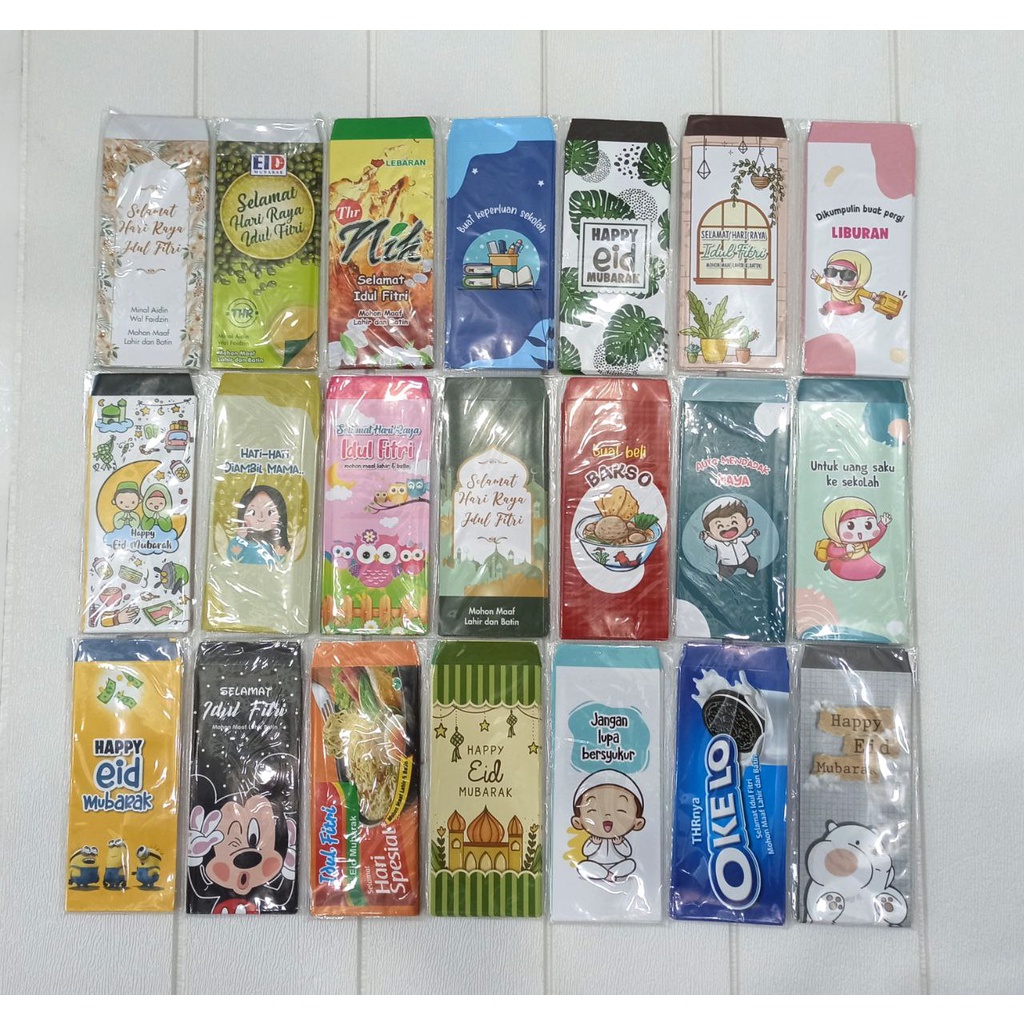 

AMPLOP THR LEBARAN KARAKTER 1 PACK ISI 10 PCS