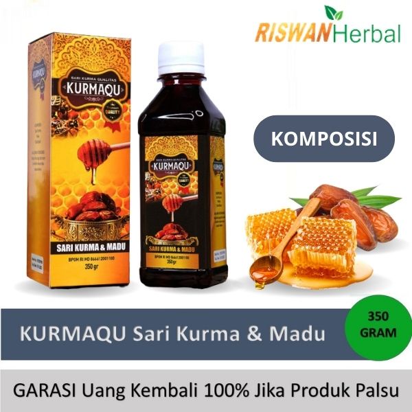 KurmaQu Obat Demam Tinggi Flu Pilek Batuk Anak Dan Dewasa Herbal Sari Kurma Asli BPOM dan Halal MUI