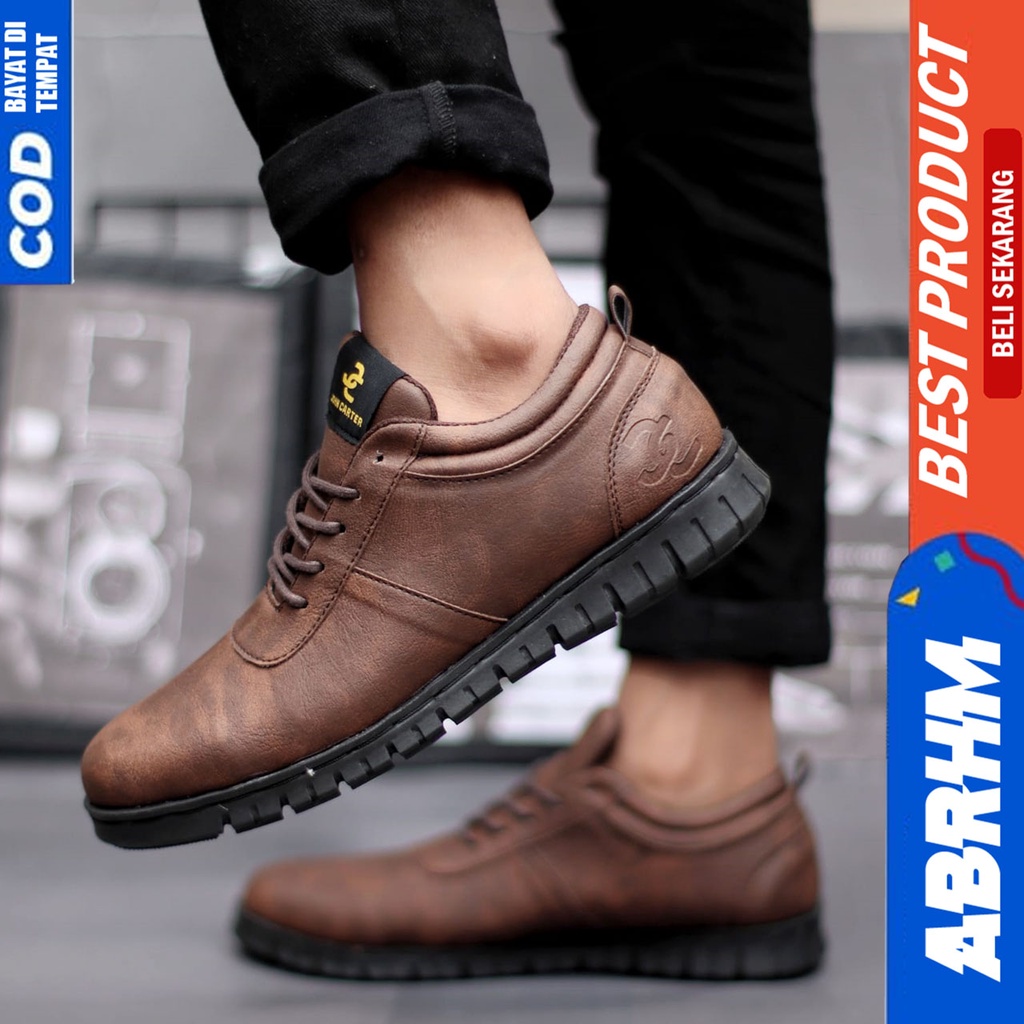 Sepatu Formal Oxfrod Pria Pantofel Hitam Casual Kerja Kantor Abrhm Colline