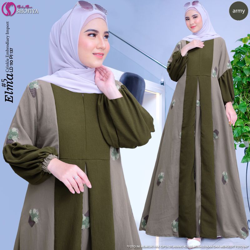 RESTOCK ELMA SERIES #5 DRESS ORIGINAL BY SHOFIYA
