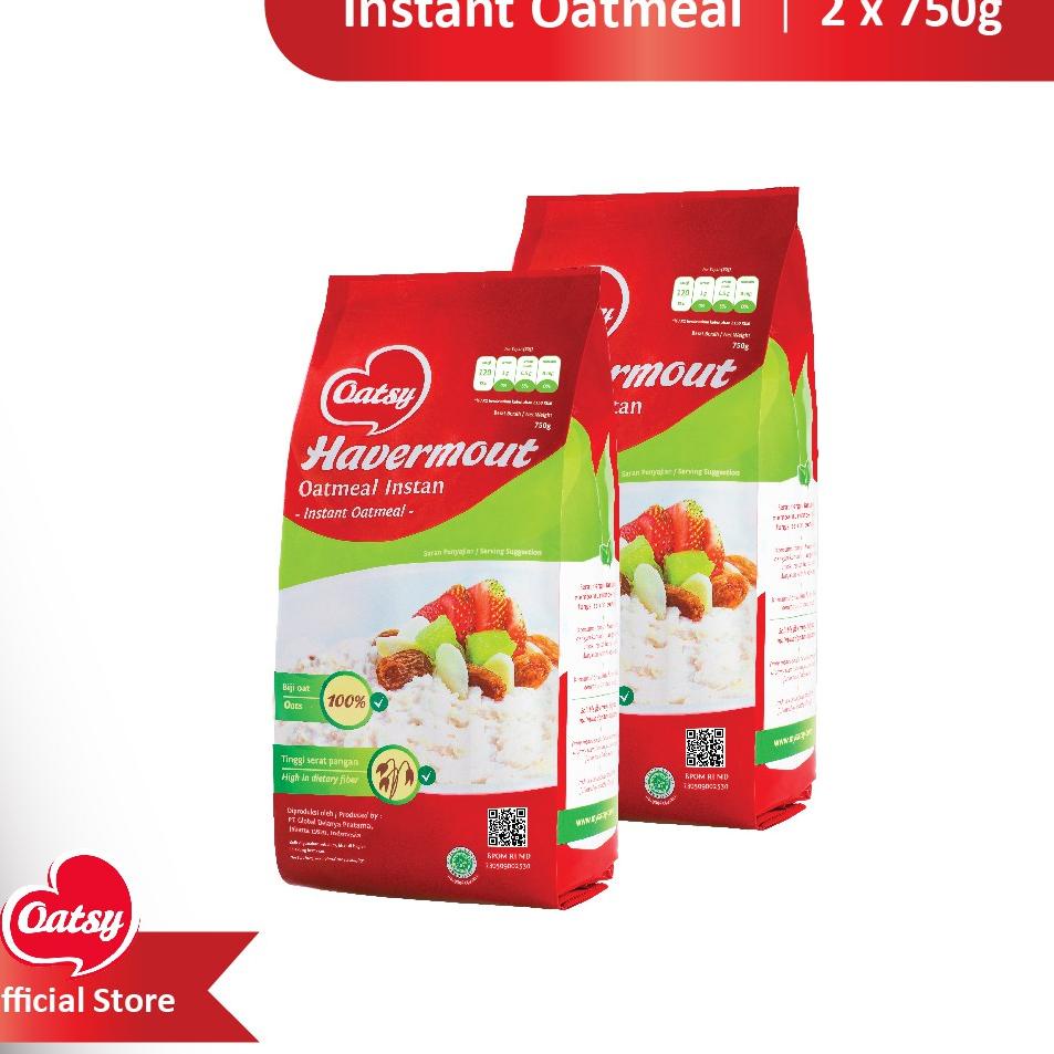 

✧ OATSY Oatmeal Instant 750g (Double Pack) ♥