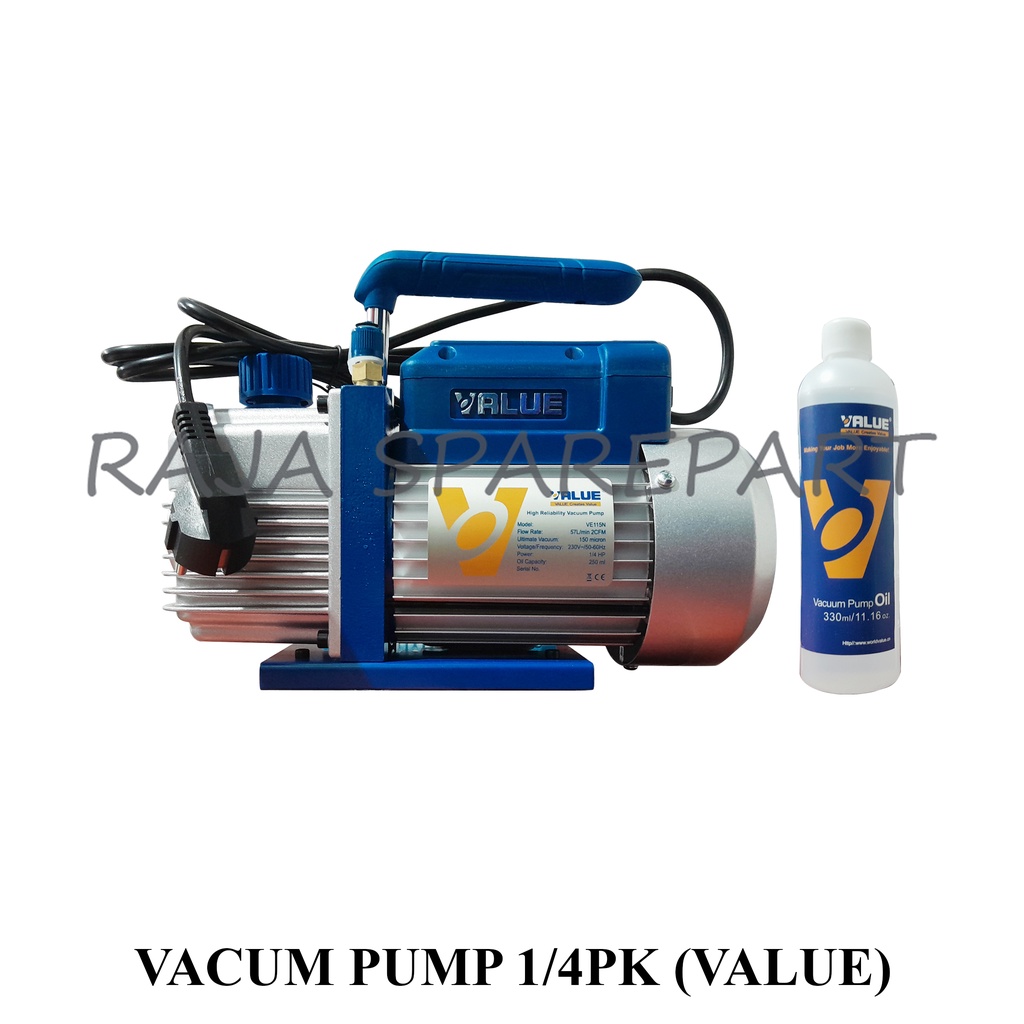 Vacum Pump 1/4PK Merk &quot;VALUE&quot; WAJIB MENAMBAHKAN EXTRA BUBBLE WRAP JIKA TIDAK TIDAK MENERIMA KOMPLAIN