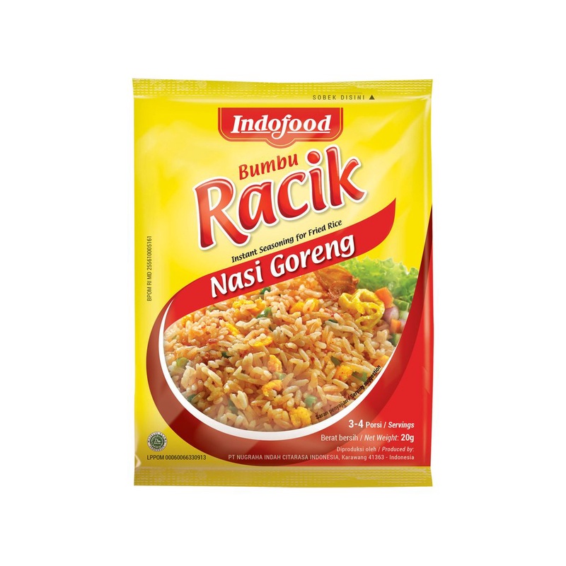 

Indofood Bumbu Racik Nasi Goreng 20 Gram