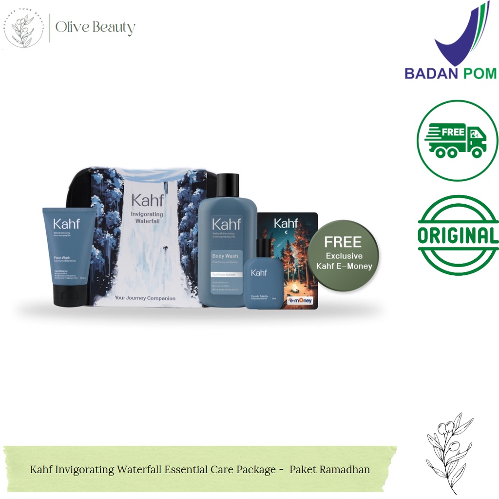 Kahf Invigorating Waterfall Essential Care Package -  Paket Ramadhan