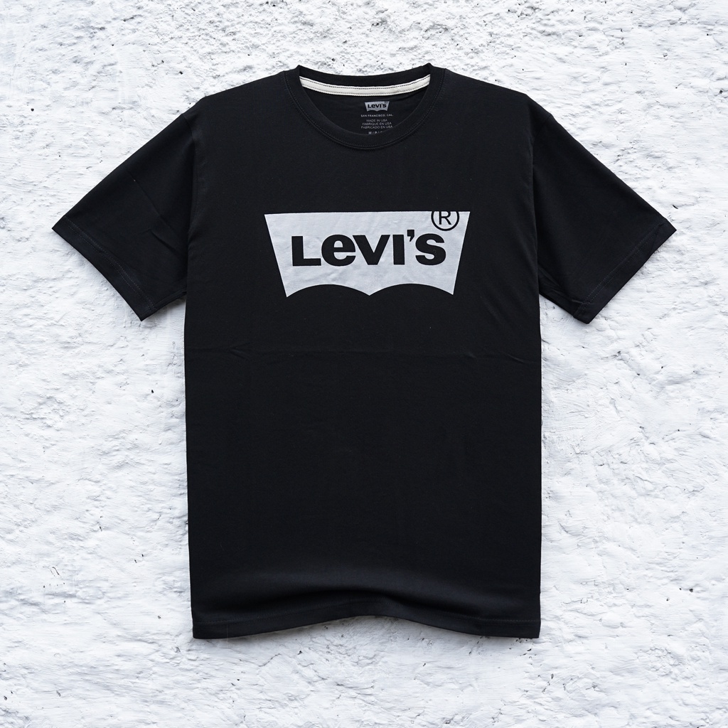 Kaos Levi's | Kaos Pria | Batwing Black-Grey | KLPBW - 10