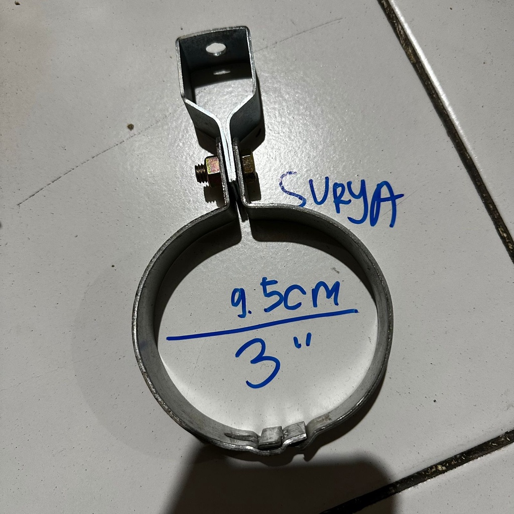 Klem Gantung 3" Klem Pipa 3" Klem Pipa Atap Klem Besi 3" Klem Pipa atau klem gantung pipa 3"