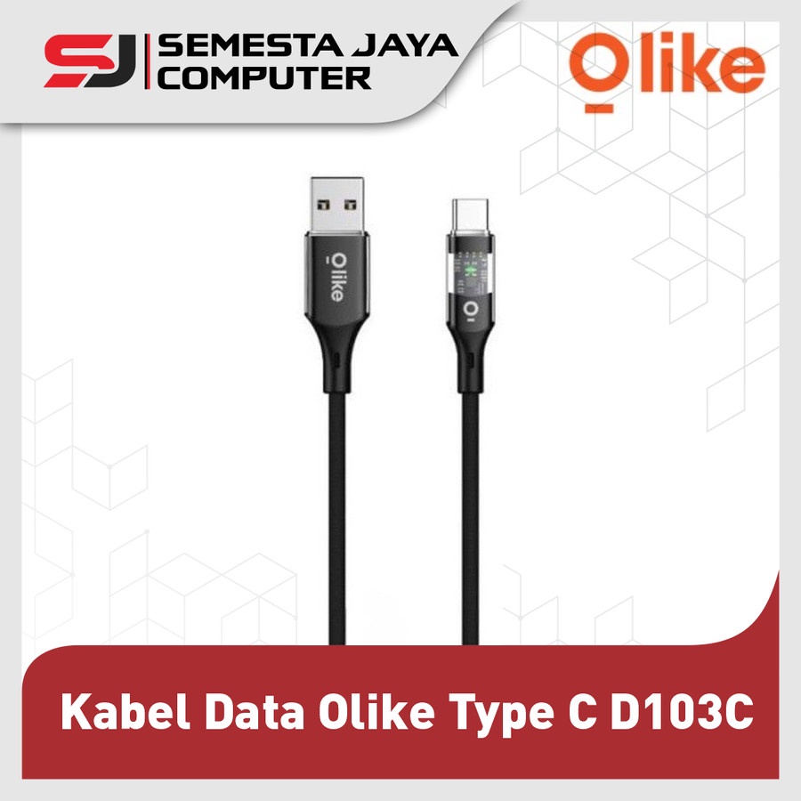 Kabel Data Olike Type C D103C FAST Charging 3A Automatic OFF