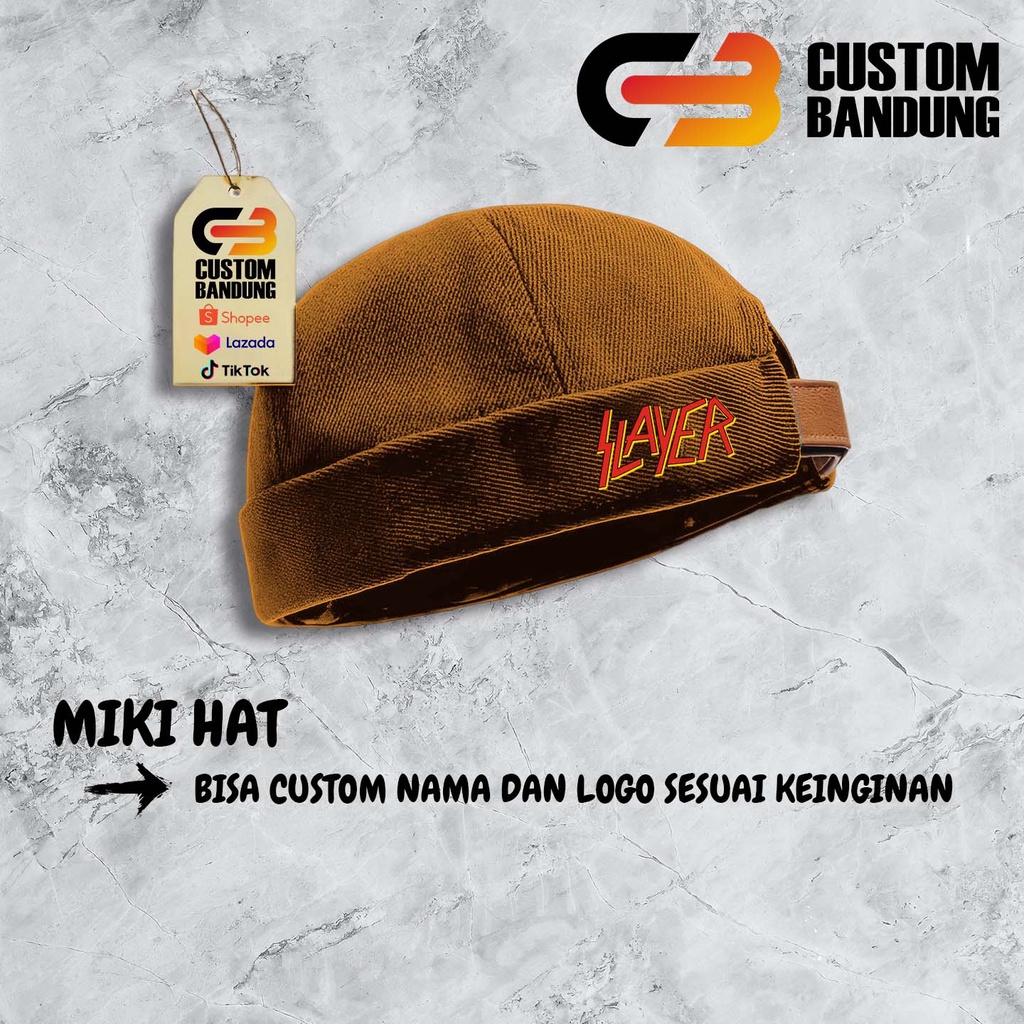 Topi Miki hat  Slayer Miki Hat Peci Miki hat Topi Miki hat Anak &amp; Dewasa Topi Brimless Premium