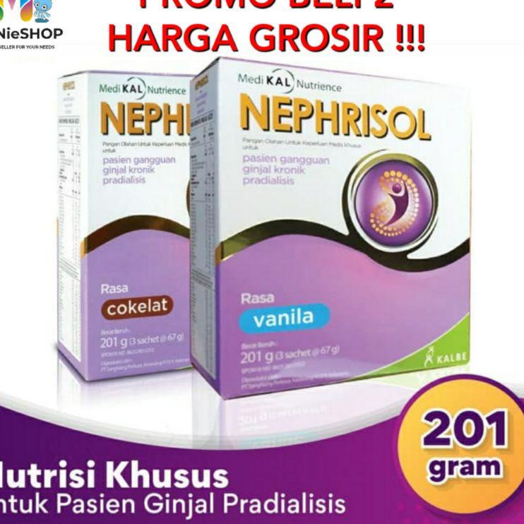 

✸ NEPHRISOL COKLAT VANILA CAPPUCCINO NEPHRISOL REGULER 201 GRAM ➮