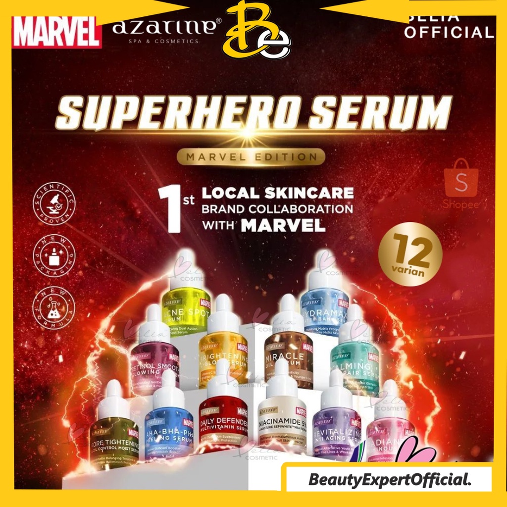 ⭐️ Beauty Expert ⭐️ Azarine Serum Superhero Marvel Series - Azarine Superhero Serum | Azarine Marvel Serum 20ml