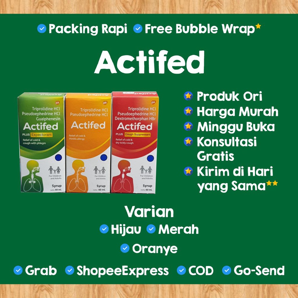 Actifed Ekspektoran | Actifed Batuk | Actifed Batuk Pilek | Sirup Actifed | Actifed