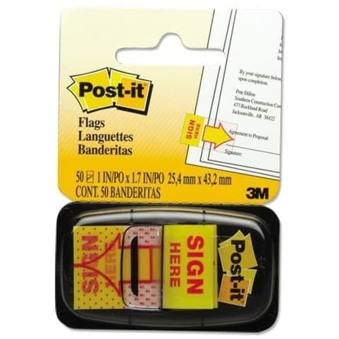 

3M POST IT SIGN HERE 680-9 HIGHT QUALITY