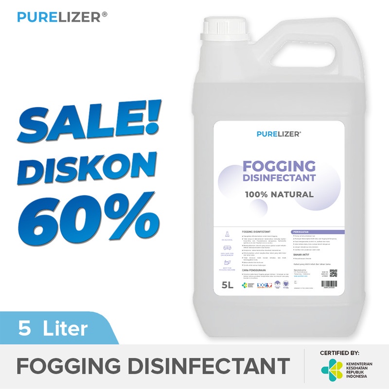 Fogging Disinfektan 5 Liter PURELIZER® Disinfectant Cairan Fog Asap 5L