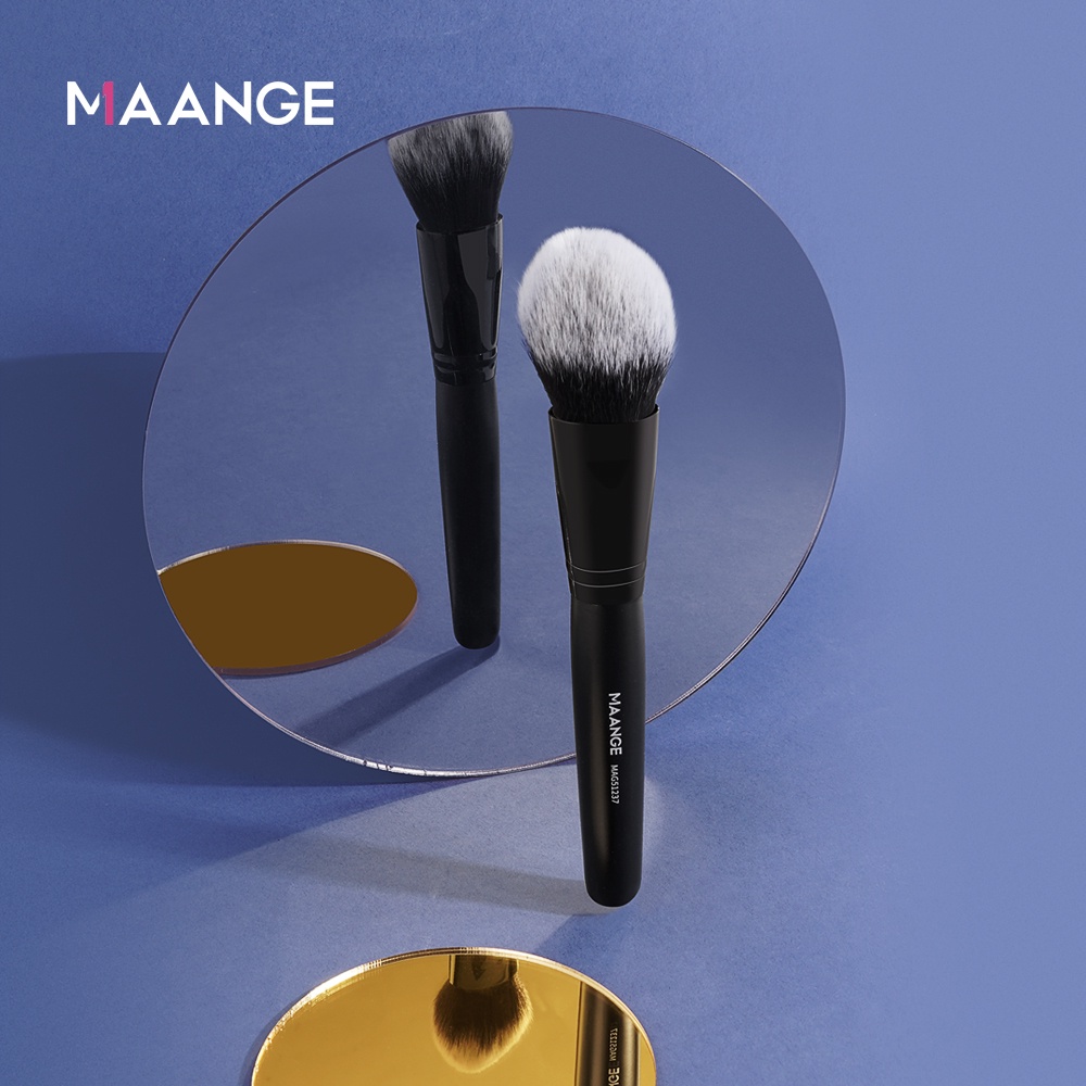 MAANGE 1PCS Brush Make Up Bulu Sikat Nilon Serat Sikat Bedak Halus Lembut, Halus Dan Kaya 51237