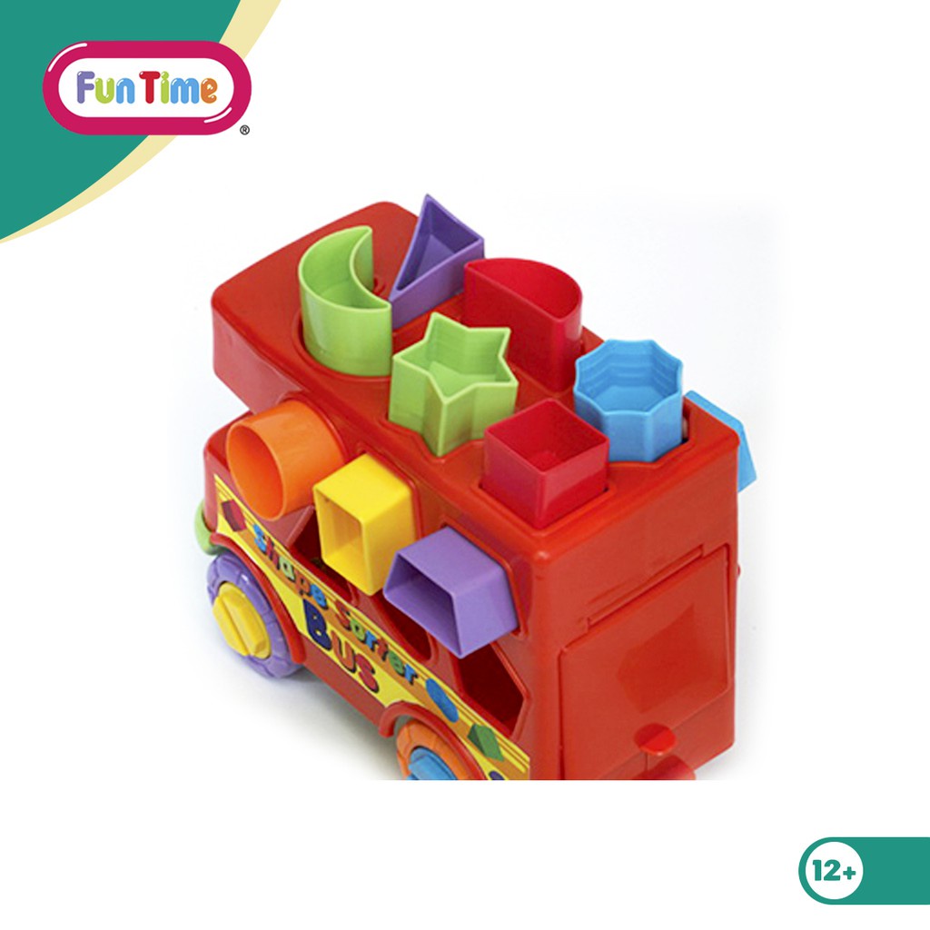 FUNTIME TOYS BUS SHAPE SORTER / MAINAN ANAK / 5889