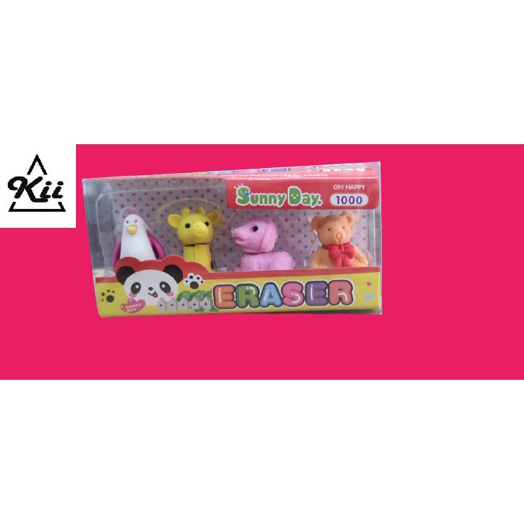 

Penghapus Pensil Karakter Hewan - Sunny Day Eraser