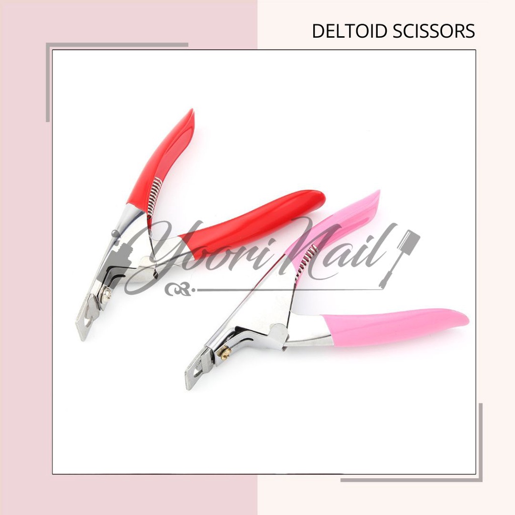 Deltoid scissors gunting kuku palsu pembentuk kuku palsu fake nails false nail clipper