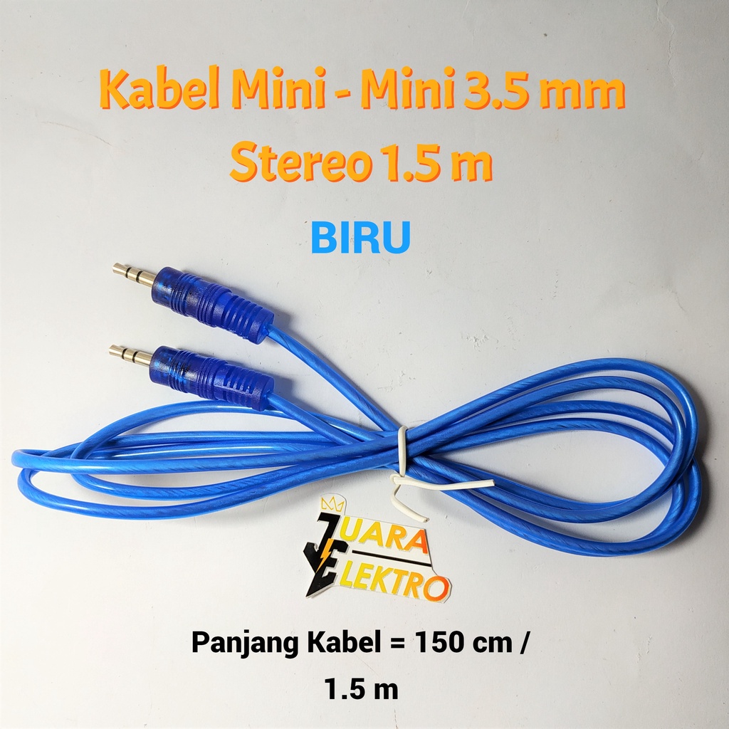 Kabel Mini-mini 3,5 mm Stereo 1,5 Meter