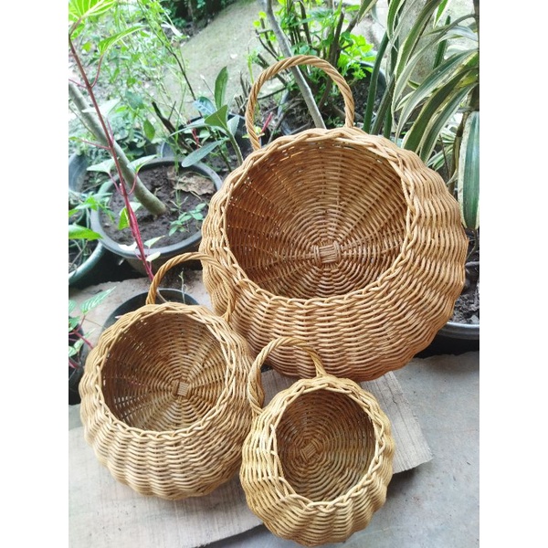 Pot Dinding Rotan Jumbo