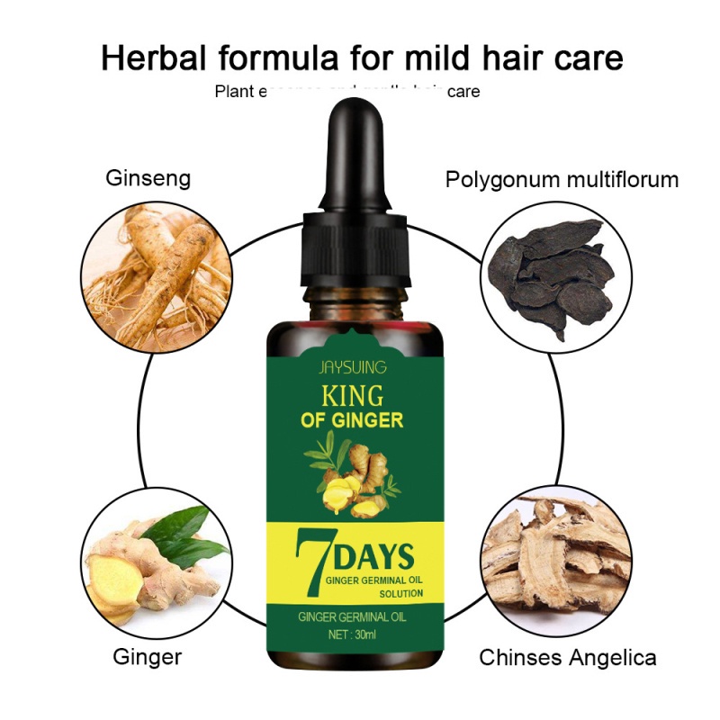 KING Rambut Esensi Cepat Penumbuh Rambut Botak Serum Nutrisi Rambut Jahe - 7 Days Hair Growth Essence Hair Cairan Essence 30ml Obat Penumbuh Rambut Cepat Anti Rontok Mengatasi Botak Serum Rambut Jahe