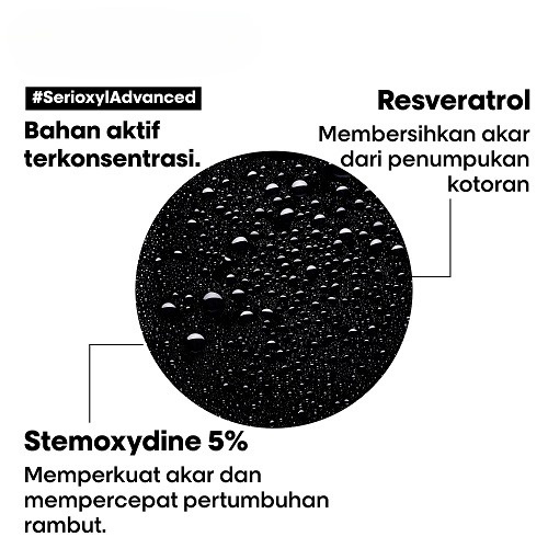 LOREAL Serioxyl Advanced Shampoo &amp; Denser Density Activator Hair Serum Set - Penumbuh Perawatan Rambut Berwarna Kering Rontok Tipis