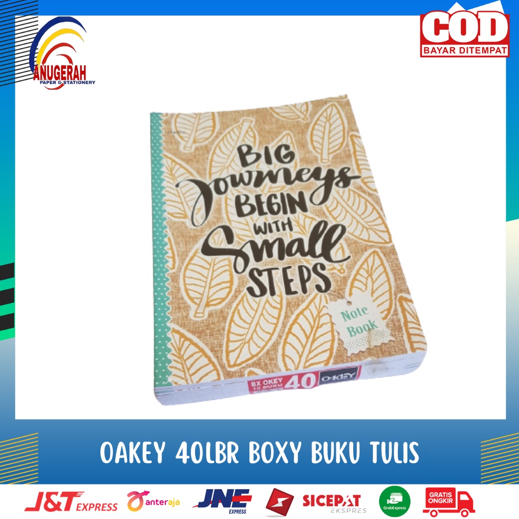 

OAKEY 624204 40LBR BOXY BUKU TULIS (PAK)