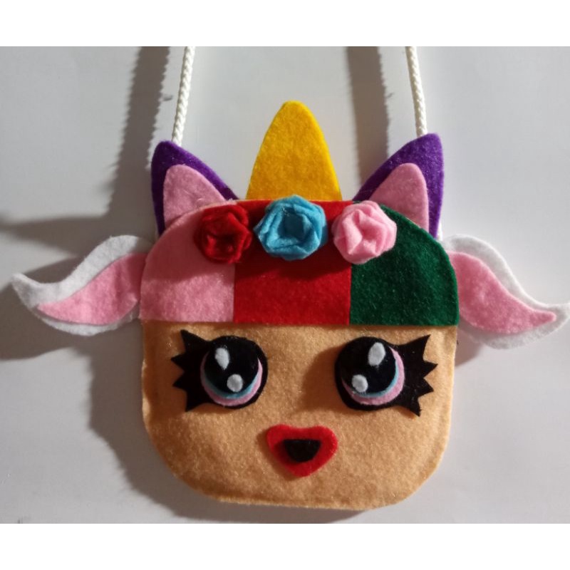 tas flanel anak/tas slempang /tas lebaran