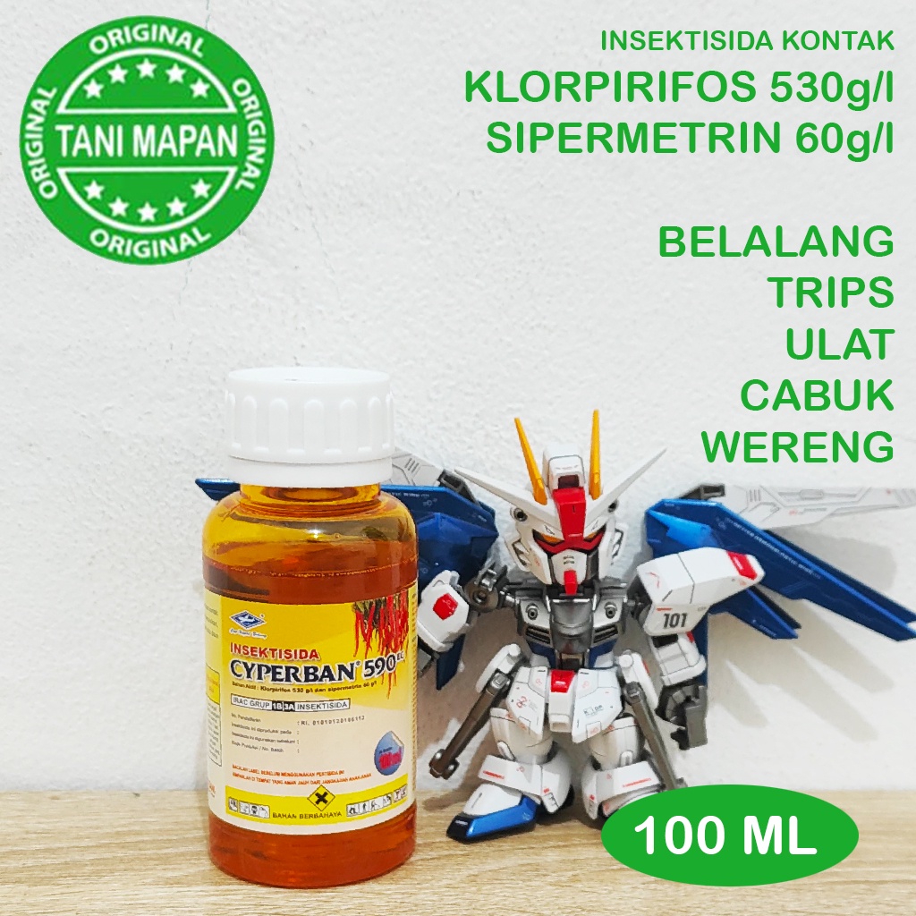 Insektisida - CYPERBAN 590ec - 100ml (Klorpirifos 530 Sipermetrin 60)