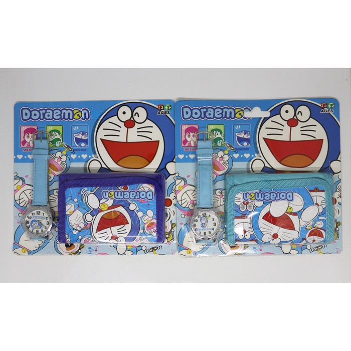 Jam Tangan Doraemon / Jam + Dompet Doraemon / Jam Tangan Anak