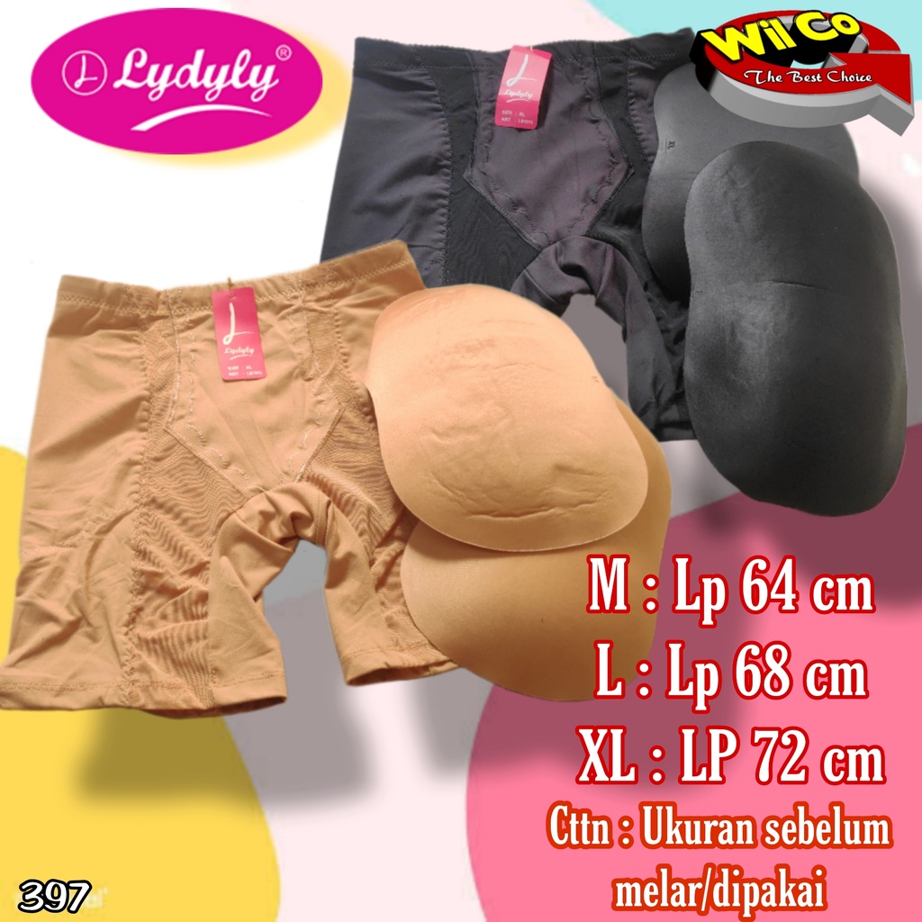 K397 - (Harga Per 1Pcs) CELANA BUSA WANITA SHAPEWARE LYDYLY PAKAIAN DALAM WANITA CD BUSA PEMBENTUK BOKONG SEXY BUSA PANTAT &amp; PAHA