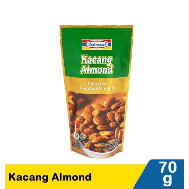 

Indomaret Kacang Almond Panggang 70G