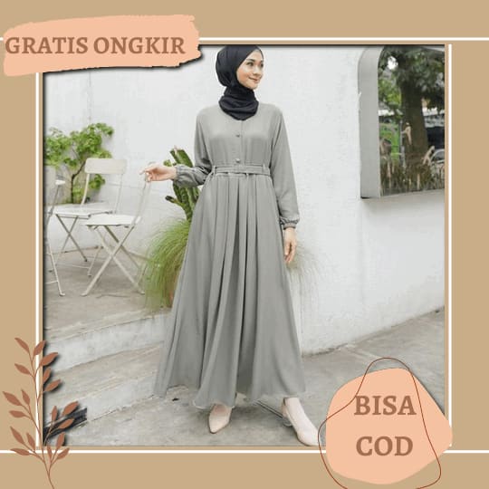 Meira Dres Gamis Wanita Dewasa Terbaru 2023 Elegan Gamis Remaja Kekinian Viral Gamis Modern Lebaran 