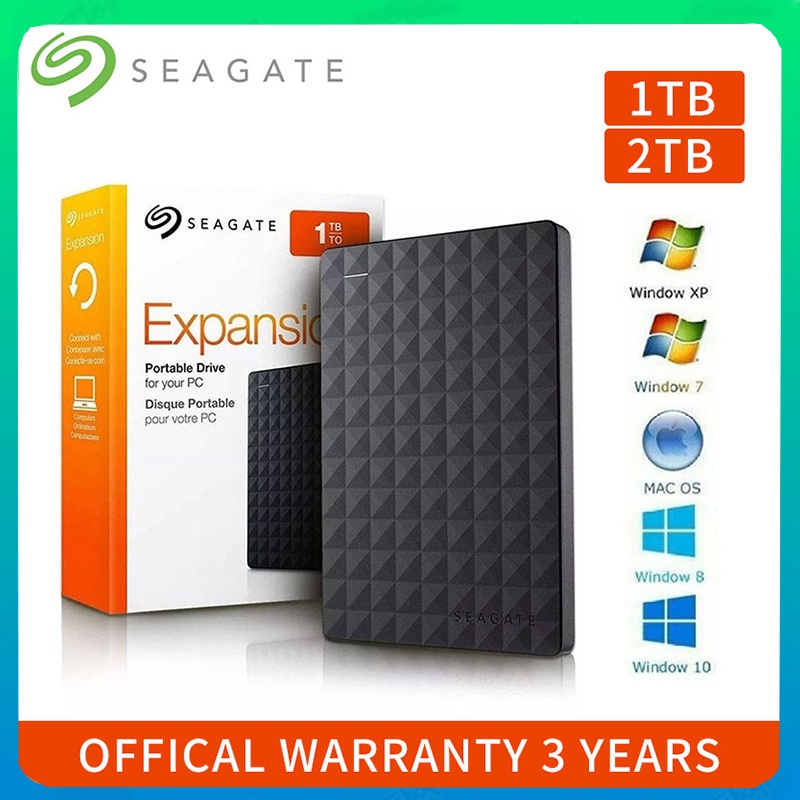 Seagate 2TB/1TB Hard Disk Eksternal 2.5“ Portable Hardisk USB 3.0 HDD External