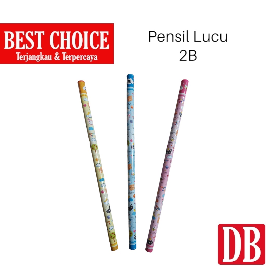 

Pensil 2B Murah Fancy Lucu Karakter (1pc)