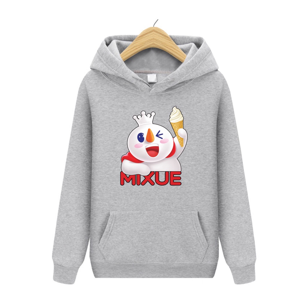 FenishaStore MIXUE ICE CREAM  Sweater Hoodie Anak-Anak Terbaru Usia 4-13+Tahun Bisa Bayar Ditempat COD