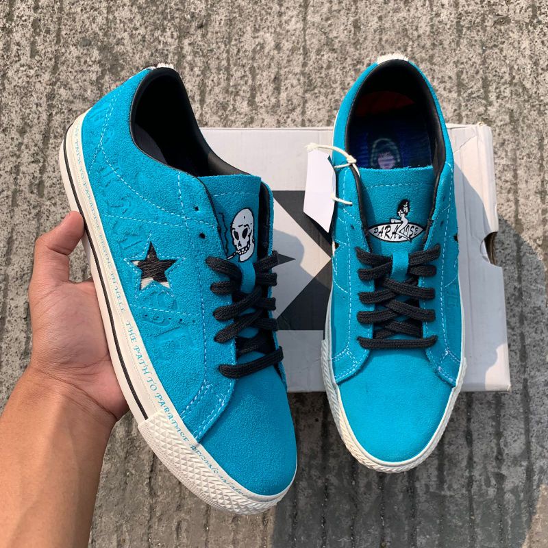 Converse One Star Pro x Sean Pablo Rapid Teal