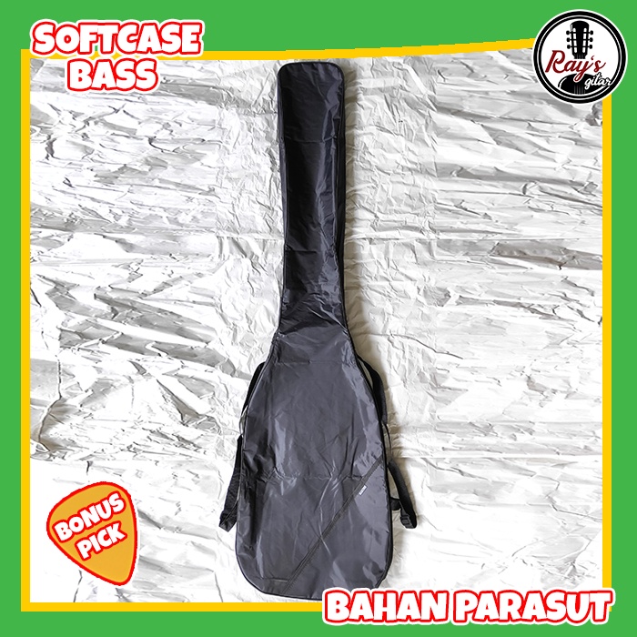 Softcase Akustik Elektrik Bass Tas Gitar Parasut