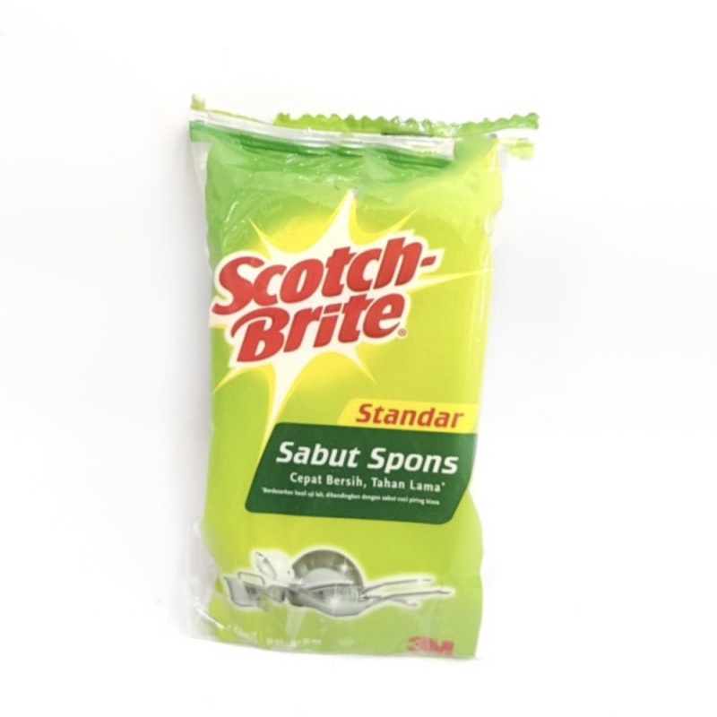 Scotch brite 3M sabut spons cuci piring basic ID T36