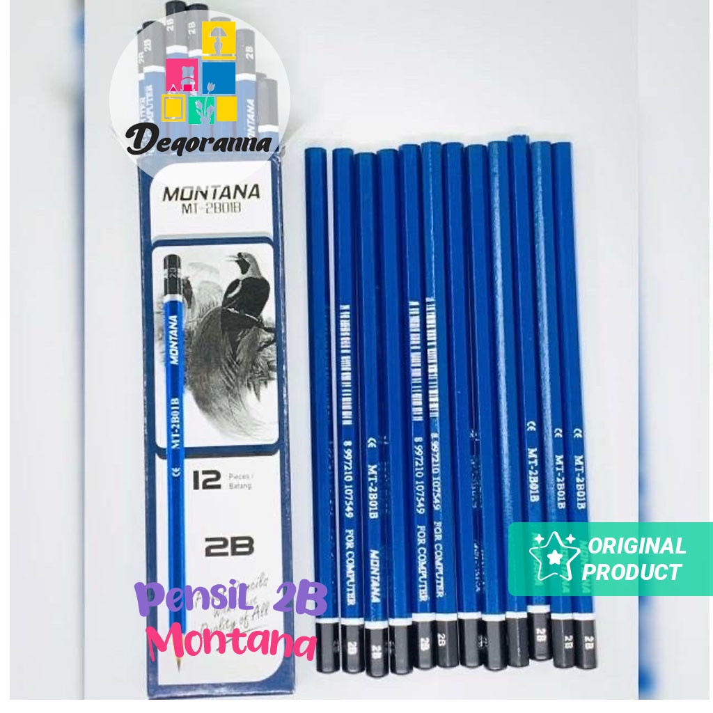 

Pensil 2 B Merk Montana Pensil Montana 1 Pack 12 Pcs Montana pencil [JNSN]