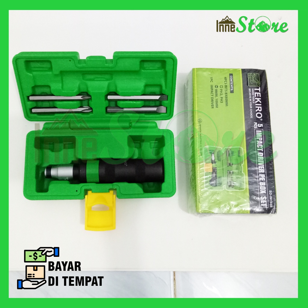 Obeng Ketok Set TEKIRO / Obeng Ketok Putar TEKIRO OBENG KETOK 5 pcs