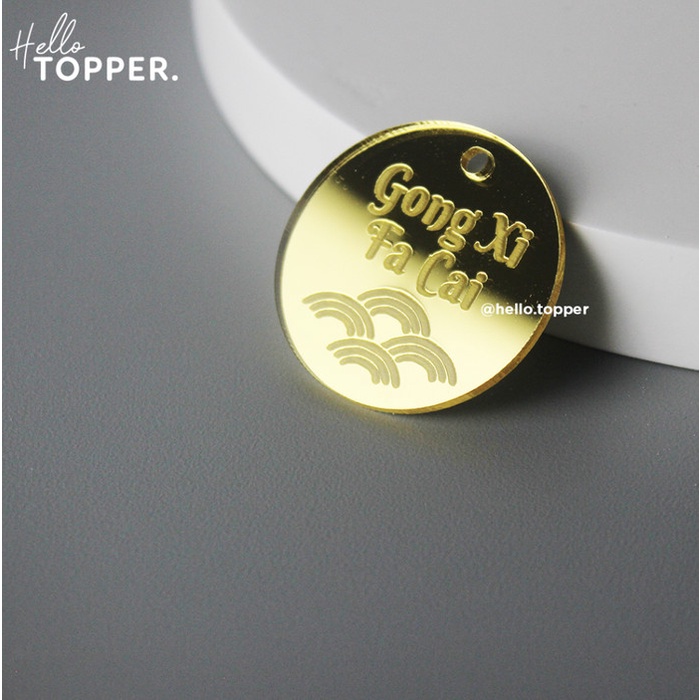 

Murah Imlek Hang Tag Akrilik Mini Round Hampers Hiasan Sincia Parsel Label - Bening 35cm Elegan