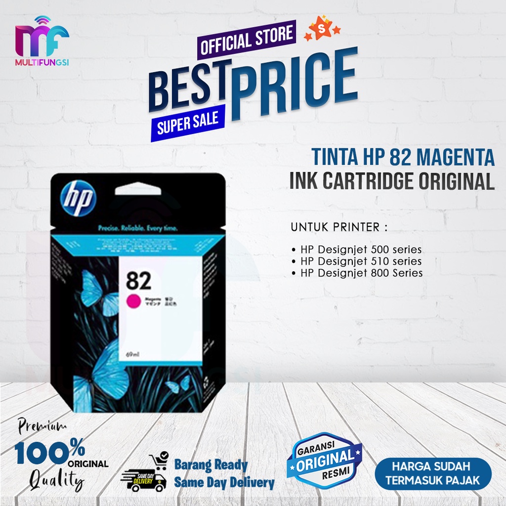 Tinta HP 82 Magenta Ink Cartridge Original