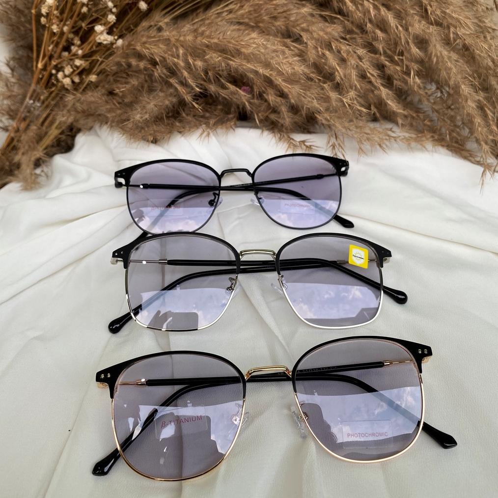 KACAMATA PHOTOCROMIC NORMAL, PHOTOCROMIC MINUS (-0.25 SD -6.00), KACAMATA ANTI RADIASI FRAME 1924 .