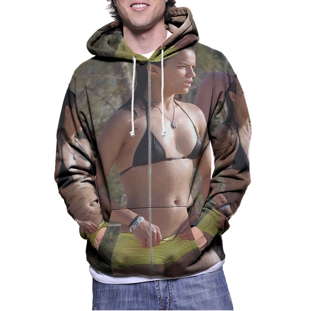 Jaket Hoodie Letty Ortiz Fast & Furious Hoodie Fullprint Zipper Casual Unisex Bahan Polyester Jersey