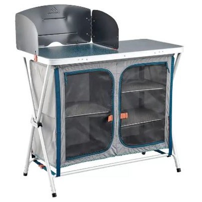 Terlaris Alat Quechua Meja Lipat Dapur Kemah Outdoor Folding Camping Kitchen Set