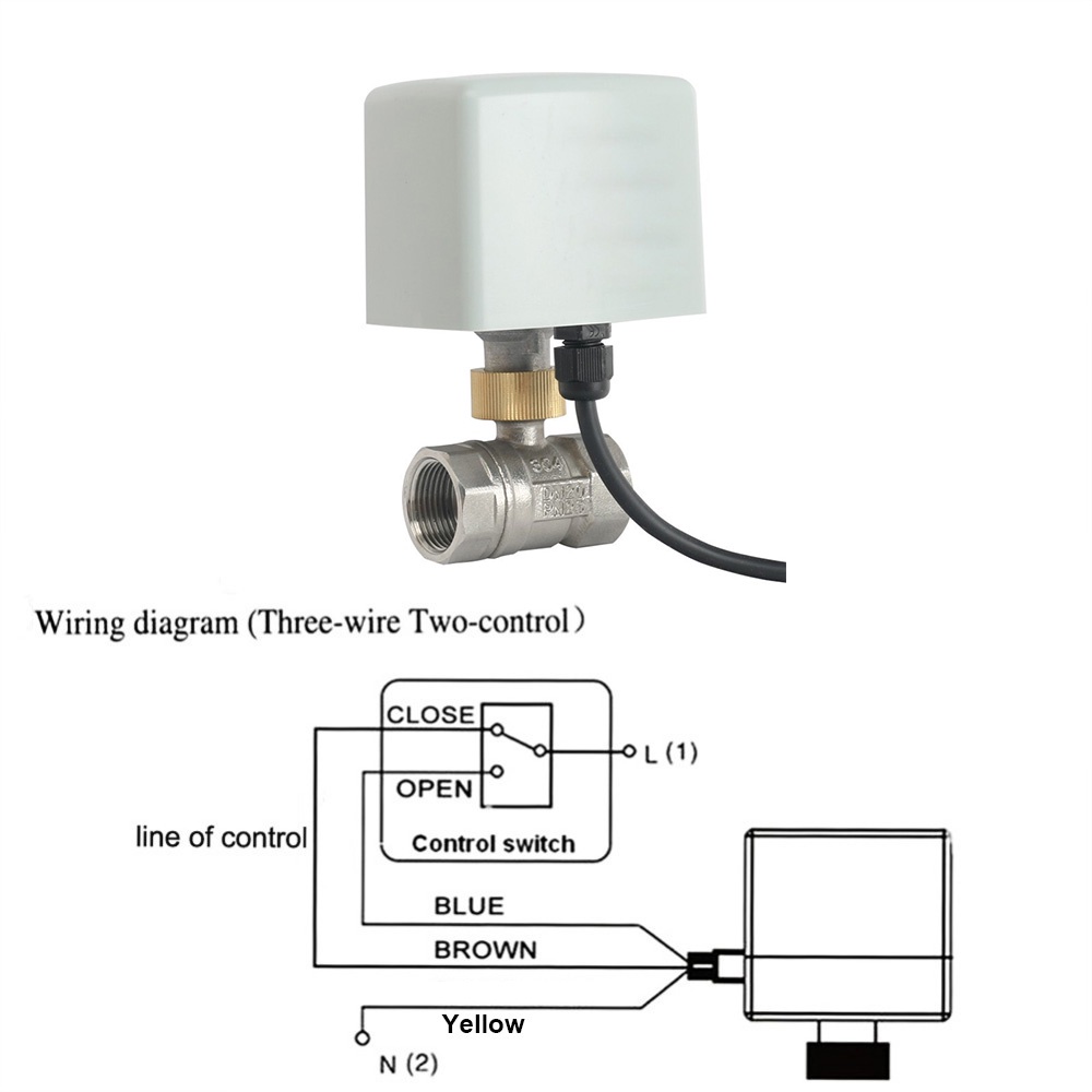 Stainless Steel Motorized Ball Valve DN25 1inch 3 Wire 2 Way 220V