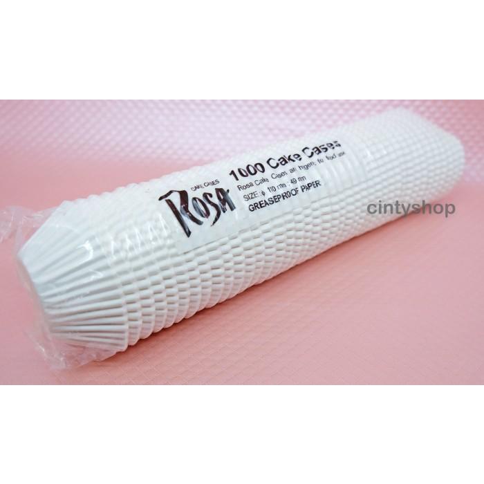 

Cake Cases 11 cm Putih Rosa / Greaseproof Paper Isi 1000 Pcs
